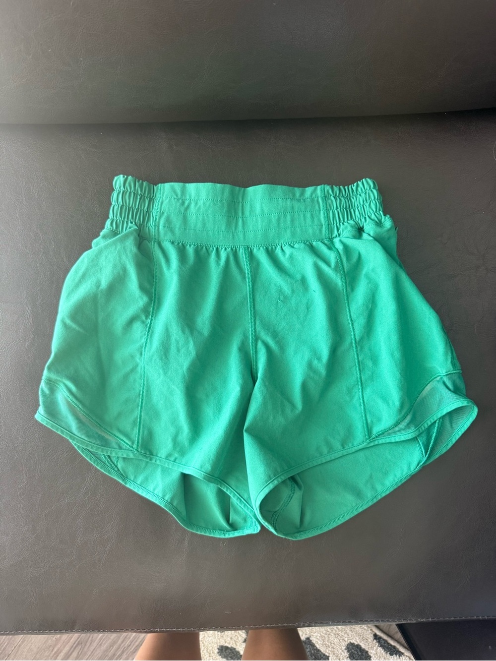 lululemon athletica High-Waist Athletic Shorts in Teal Green